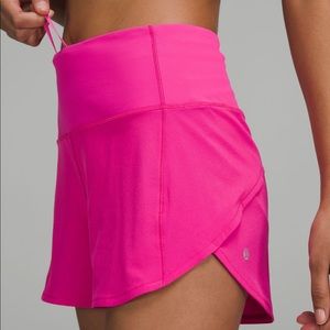 NWT lululemon Speed Up shorts in Sonic Pink — SOLD OUT ONLINE AND IN STORES